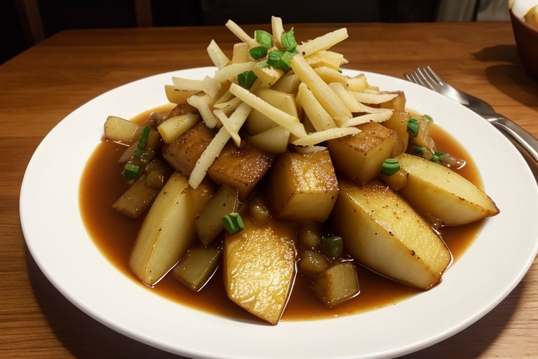 Chipolatas in apple gravy with parsnip colcannon