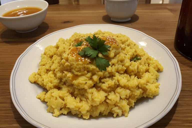 Scrambled Eggs with Rice
