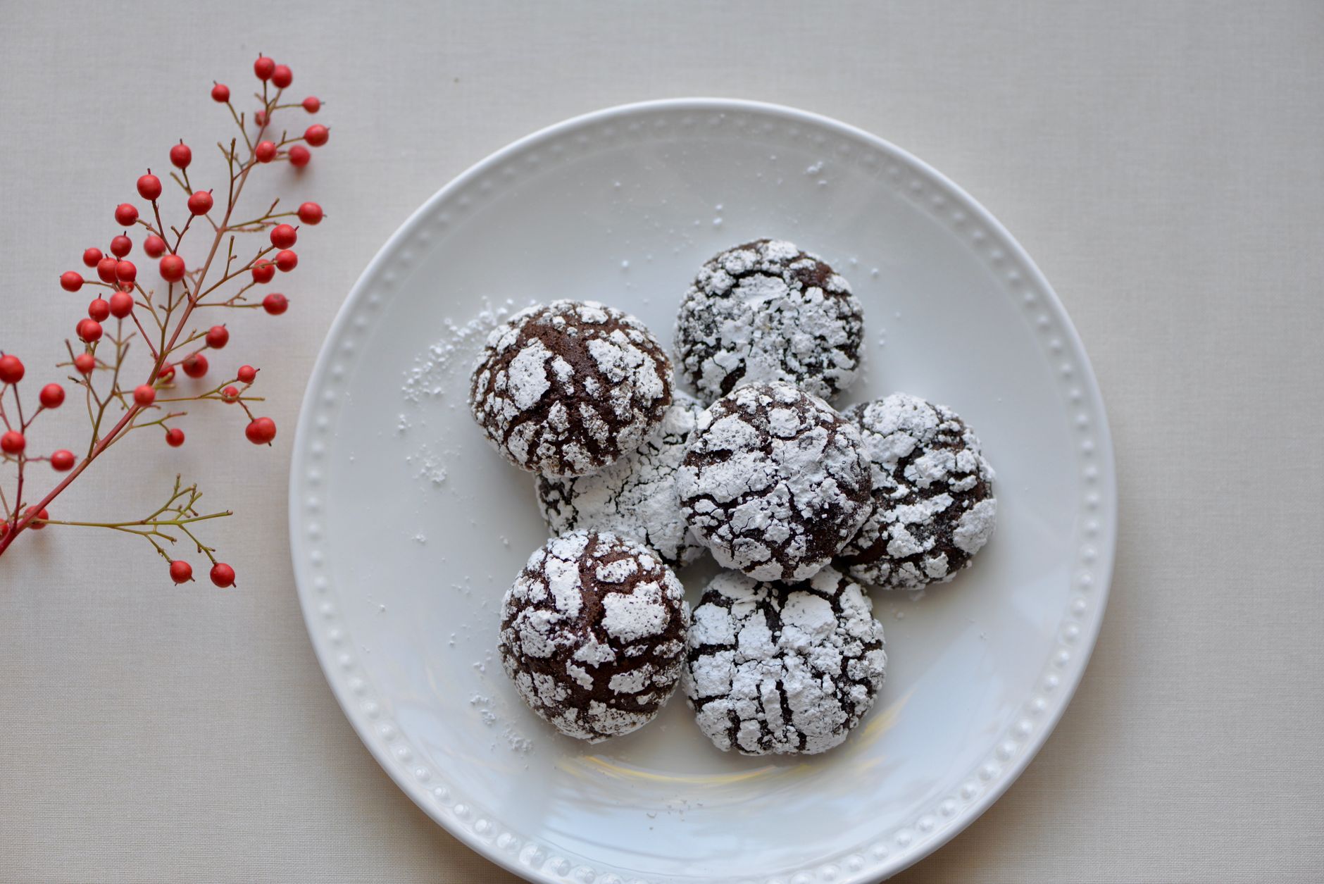 Chocolate Crinkle Cookies