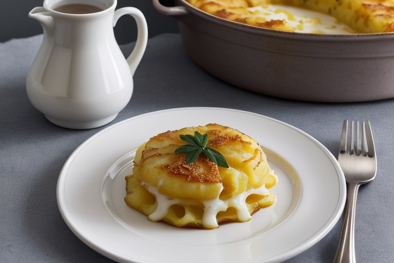 Horseradish potato dauphinoise